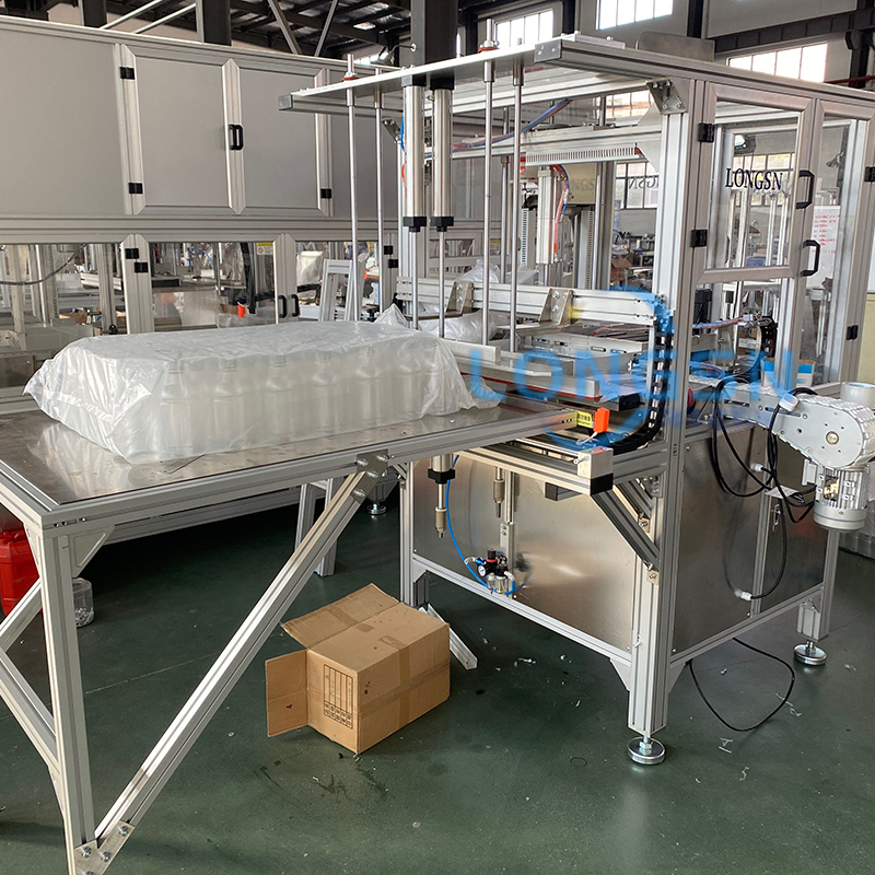Machines d'ensachage automatiques de sac de bouteille vide de baril de jerrycan en plastique de PE HDPE PP PE d'ANIMAL FAMILIER d'ANIMAL FAMILIER