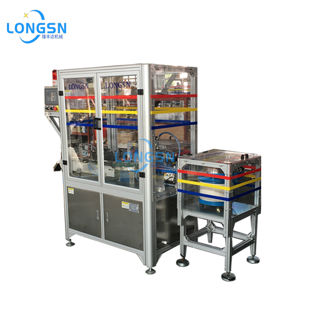 Machine d'assemblage de pièces intérieures de bouchon de serrage de fermetures de couvercle de bouteille en plastique entièrement automatique
